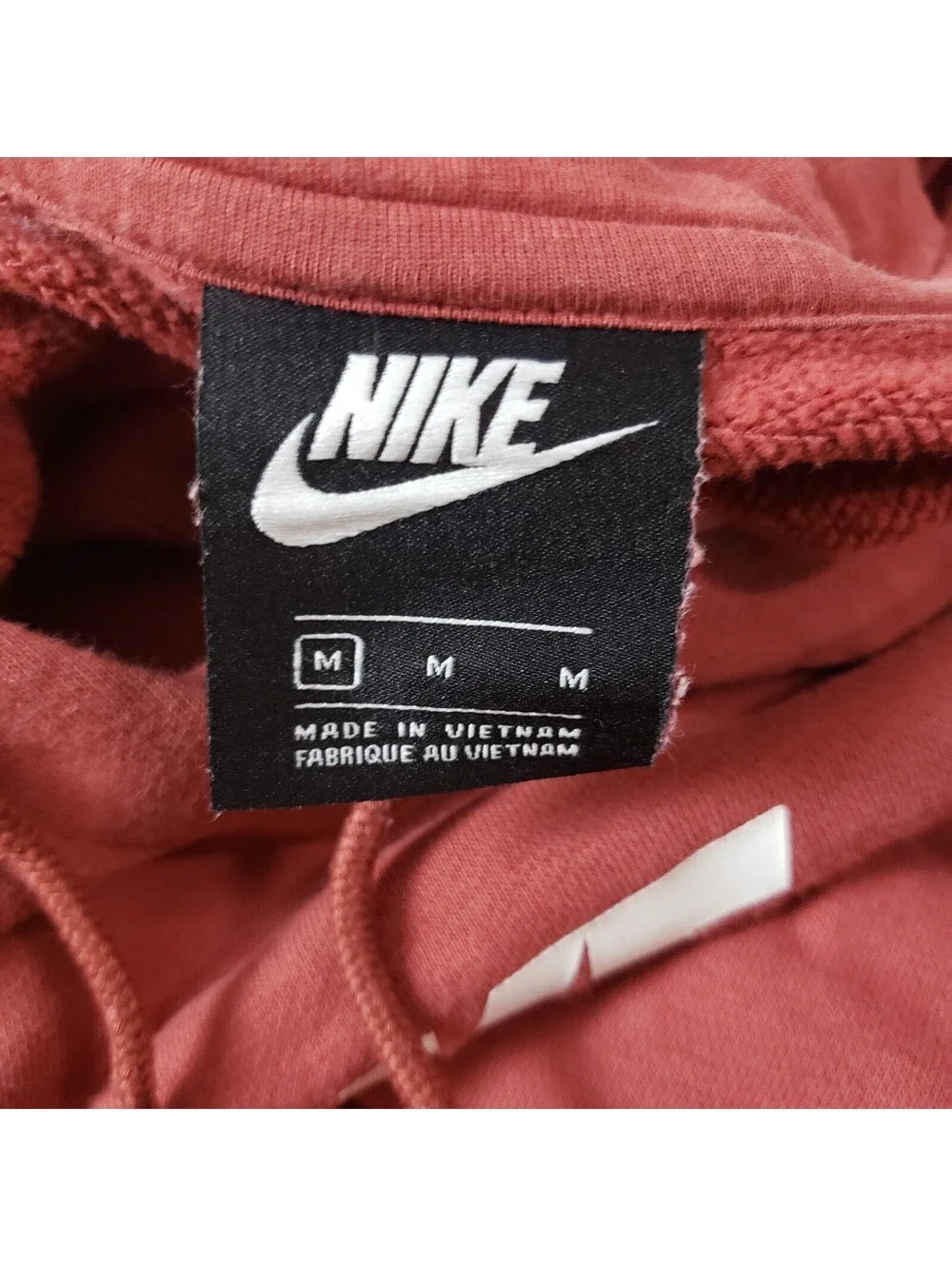 Nike Men's Fleece Pullover Hoodie Size M Logo Pockets BV4126-661